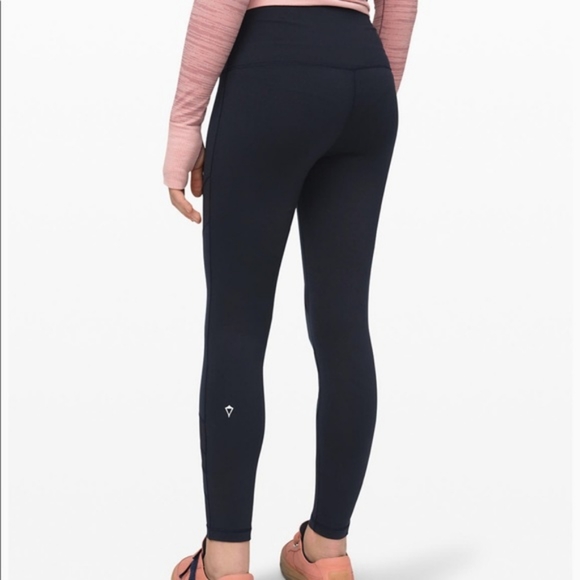 Ivivva Lululemon Rhythmic Tights Leggings High Low Mesh Size 14 Black - Picture 3 of 15